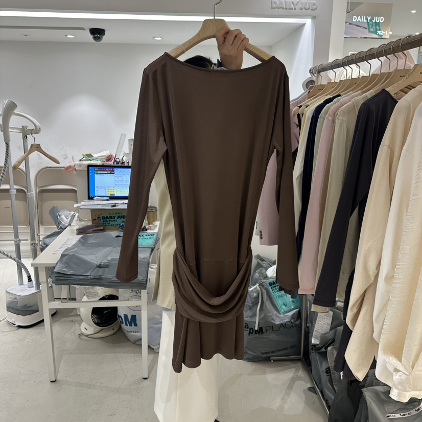 DAILYJUD韓國㊣直郵東大門代購女裝新品25春夏時尚連衣裙腰帶DAILY JUD連衣裙