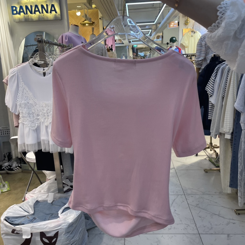 BLUE BANANA韓國直郵㊣女裝新品職業人氣時尚推薦休閑25春夏T恤BLUE BANANAT恤