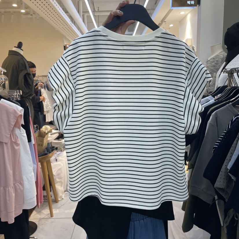 BAKHA韓國直郵㊣女裝新品25春夏熱賣職業人氣時尚推薦休閑T恤BAKHAT恤
