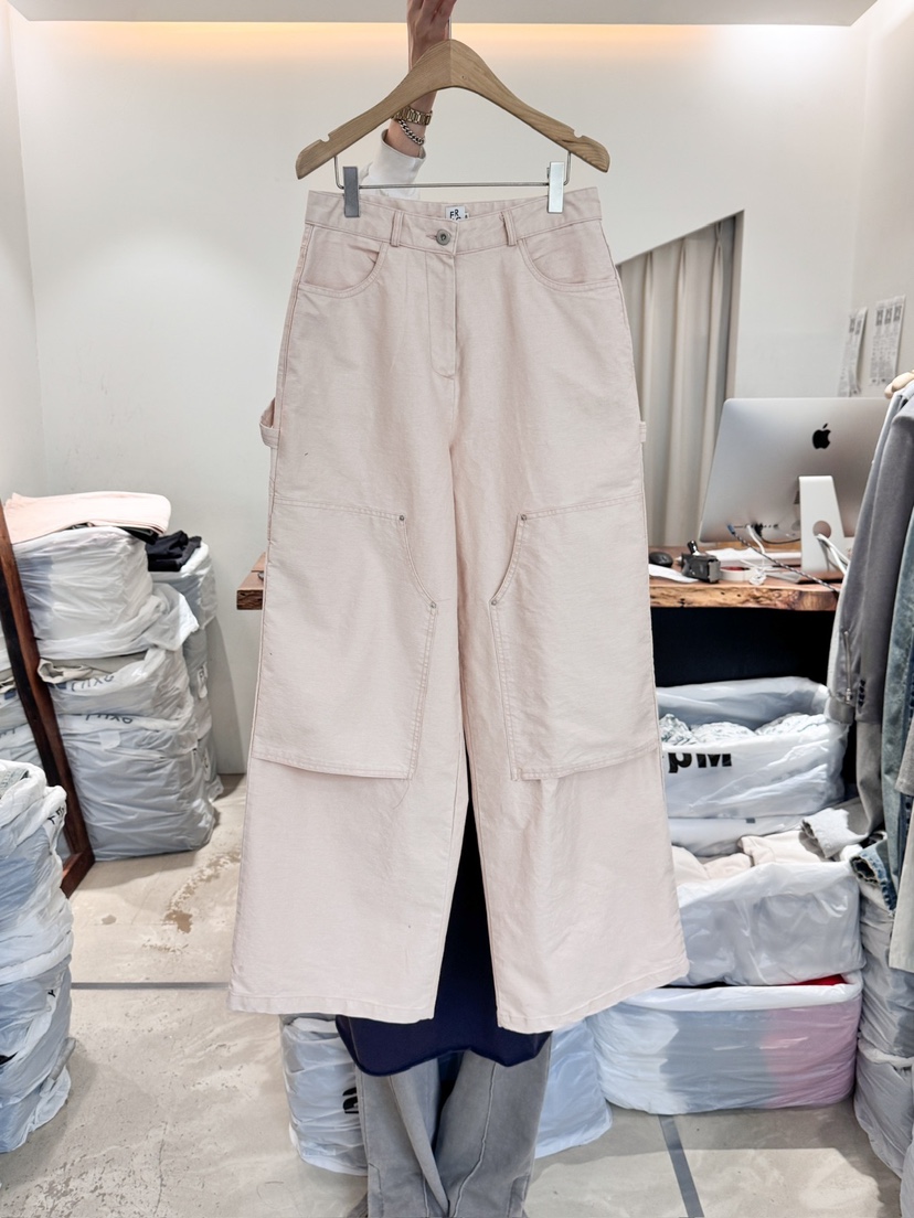 FRIC直郵韓國代購㊣女裝新品25春夏推薦休閑時尚熱賣休閑褲FRIC休閑褲