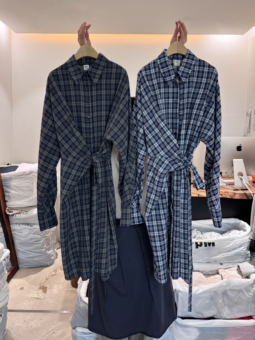 FRIC韓國直郵㊣女裝新品人氣時尚熱賣25春夏職業休閑連衣裙FRIC連衣裙