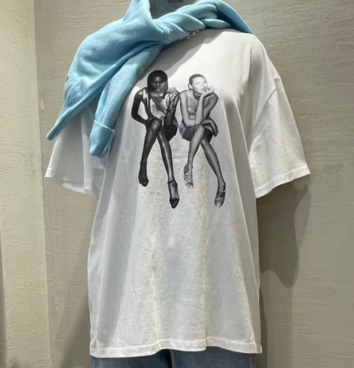 HI HIGH韓國直郵㊣東大門實拍女裝新品25春夏熱賣推薦T恤披肩SEESTAR/hi highT恤圖色2