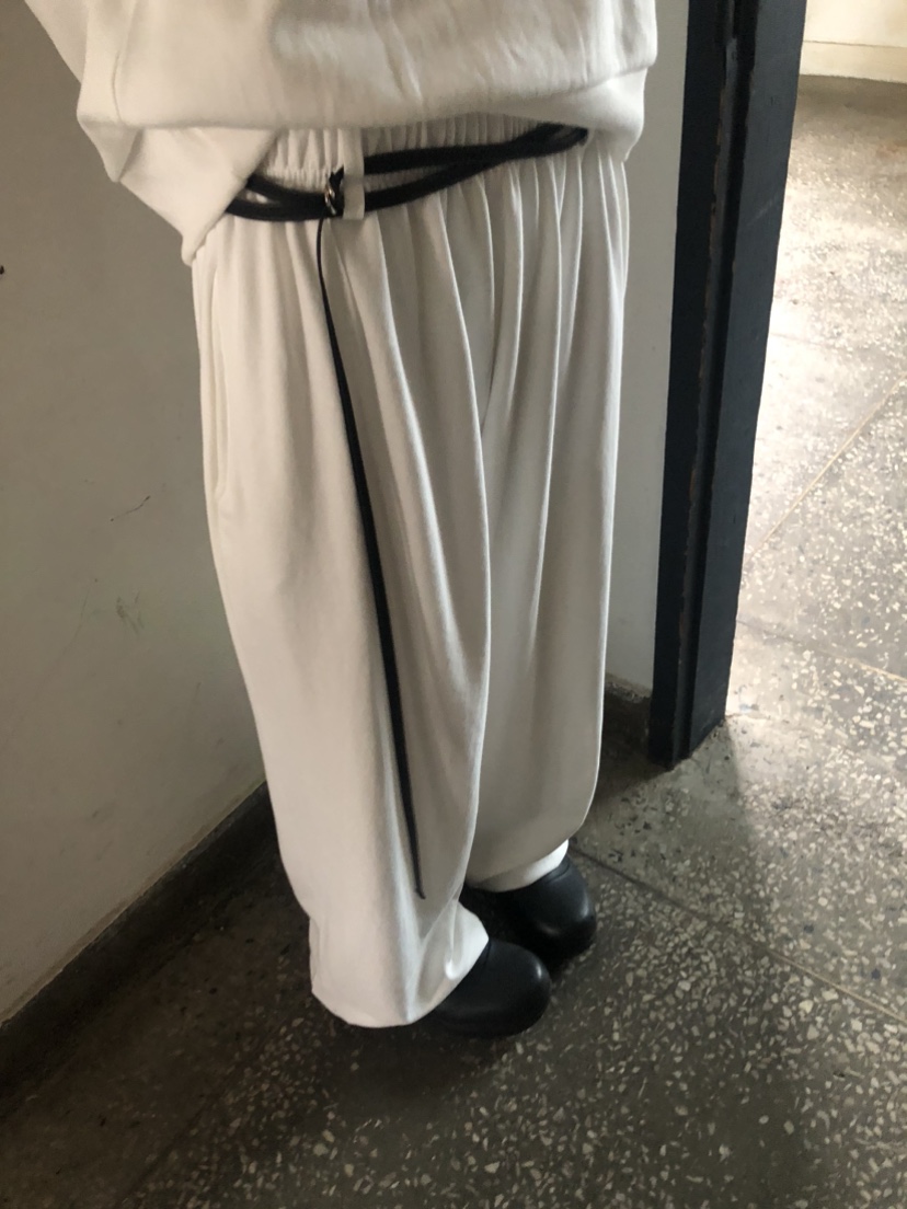 FLASH韓國直郵㊣東大門實拍女裝新款休閑職業休閑褲含腰繩腰帶FLASH休閑褲