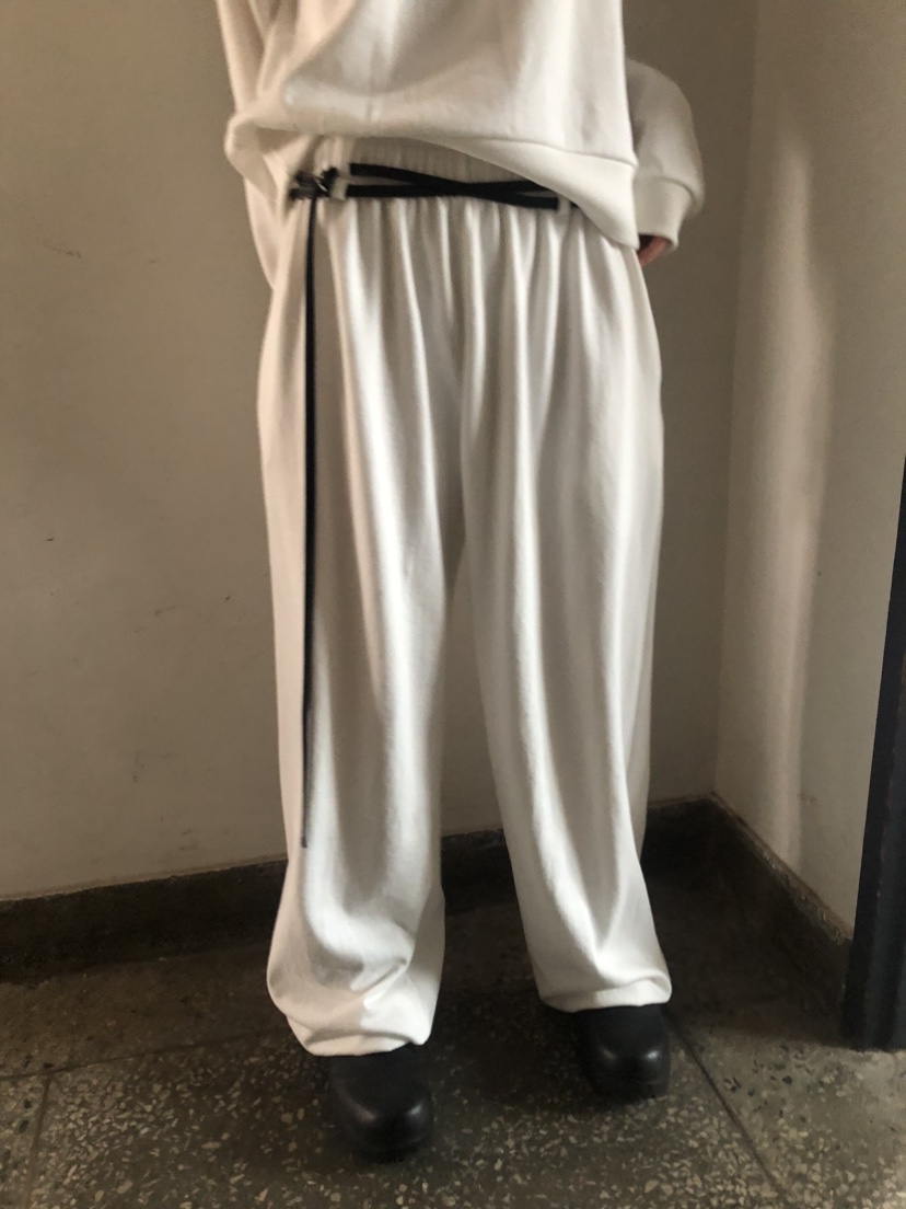 FLASH韓國直郵㊣東大門實拍女裝新款休閑職業休閑褲含腰繩腰帶FLASH休閑褲