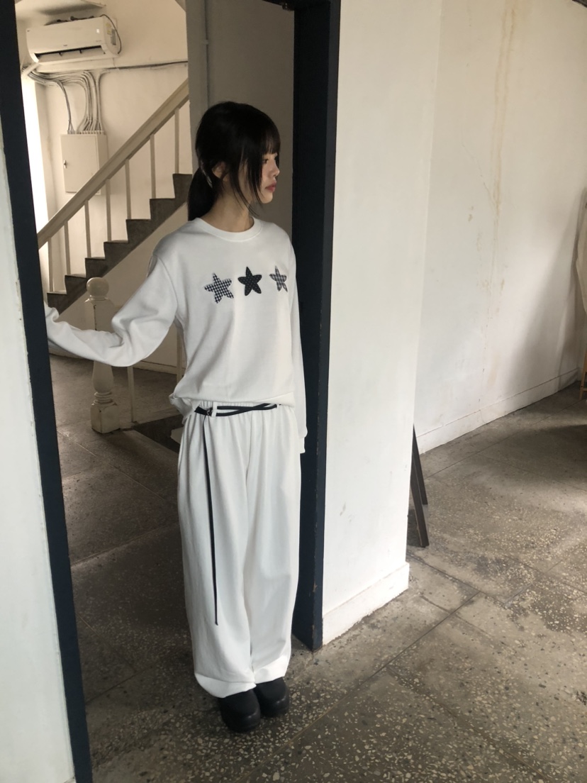 FLASH韓國直郵㊣東大門實拍女裝新款休閑職業休閑褲含腰繩腰帶FLASH休閑褲