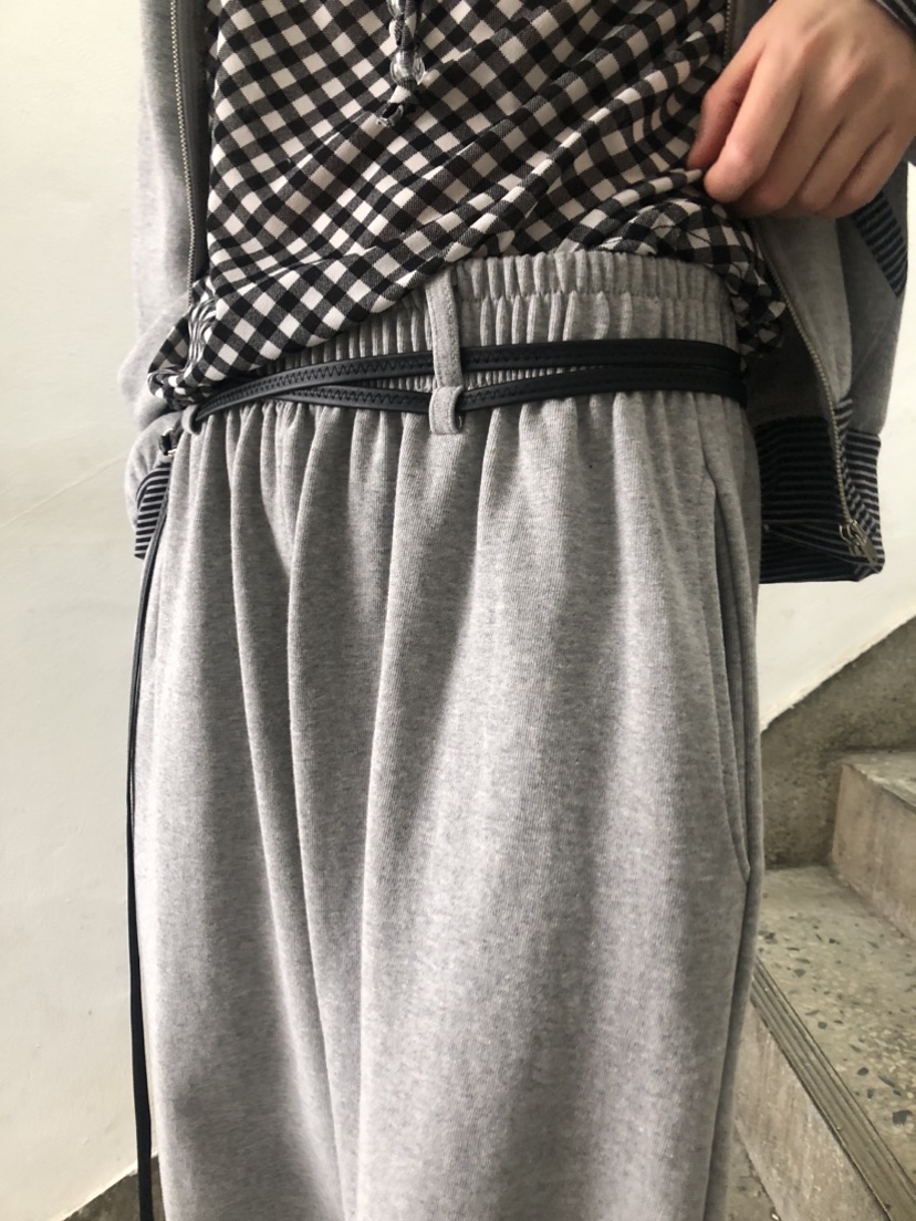 FLASH韓國直郵㊣東大門實拍女裝新款休閑職業休閑褲含腰繩腰帶FLASH休閑褲