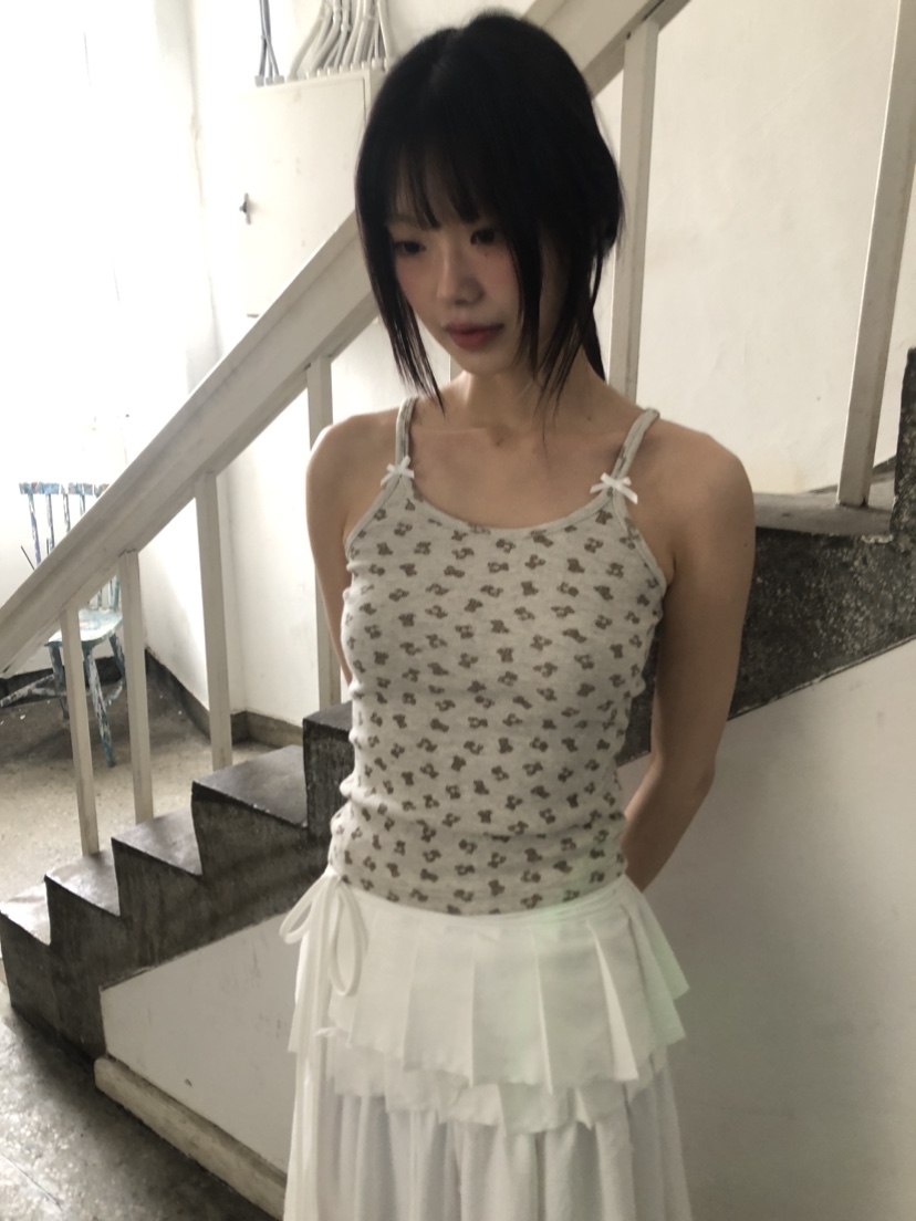 FLASH直郵韓國代購㊣女裝新款推薦休閑職業25春夏人氣吊帶背心FLASH吊帶/背心