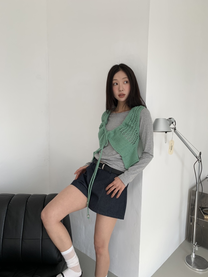 MURMUR韓國直郵㊣女裝新品職業熱賣休閑人氣推薦25春夏馬甲MURMUR馬甲