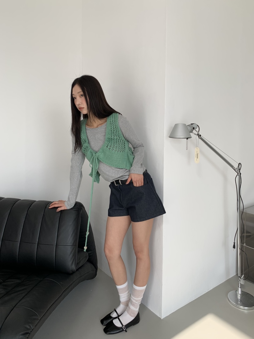 MURMUR韓國直郵㊣女裝新品職業熱賣休閑人氣推薦25春夏馬甲MURMUR馬甲