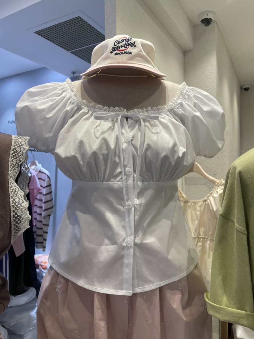 BABEL韓國直郵㊣東大門實拍女裝新品職業25春夏時尚襯衫蕾絲衫BABEL襯衫/蕾絲衫