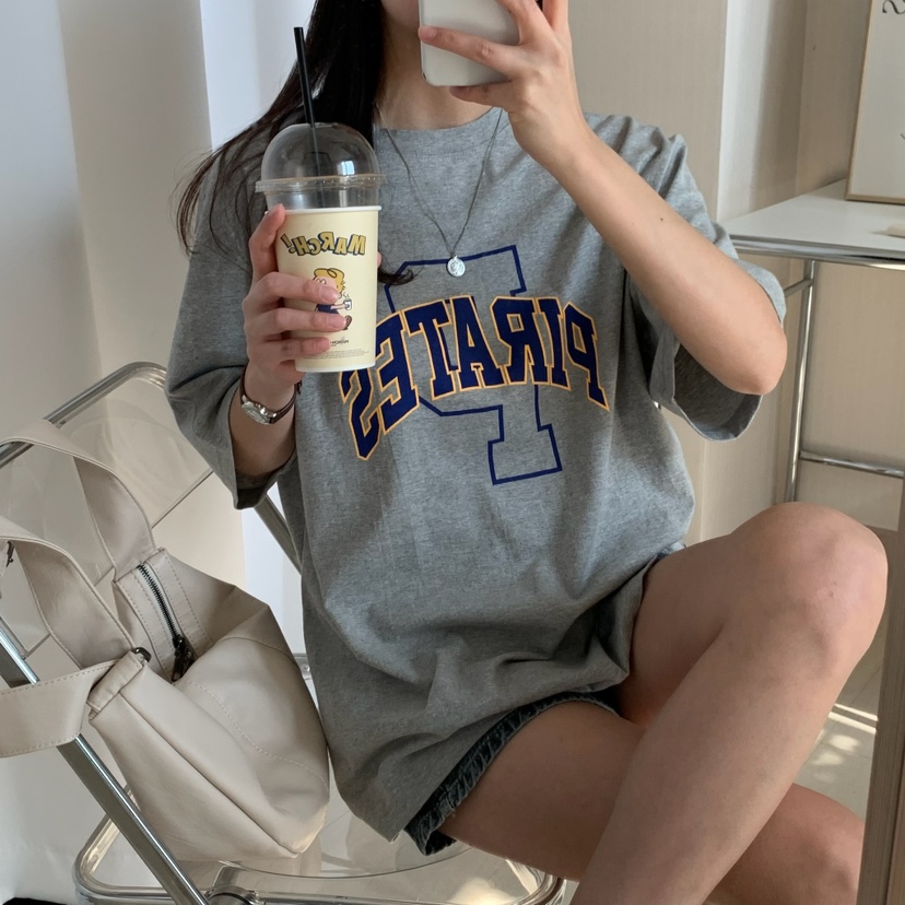 HELLO JINI韓國直郵㊣女裝新款推薦熱賣職業時尚休閑人氣T恤HELLO JINIT恤