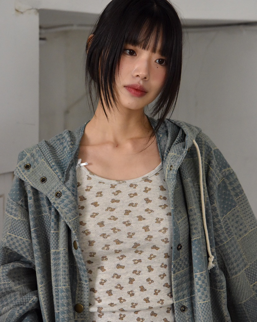 FLASH直郵韓國代購㊣女裝新品25春夏推薦時尚休閑人氣夾克連帽FLASH夾克