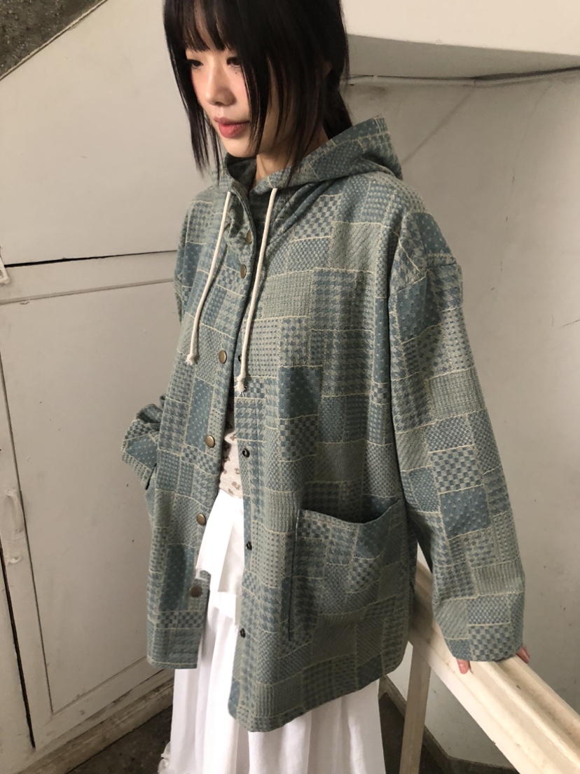 FLASH直郵韓國代購㊣女裝新品25春夏推薦時尚休閑人氣夾克連帽FLASH夾克