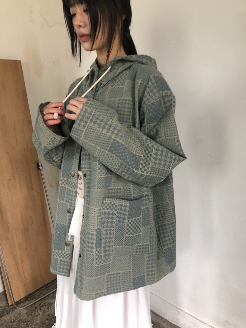 FLASH直郵韓國代購㊣女裝新品25春夏推薦時尚休閑人氣夾克連帽FLASH夾克