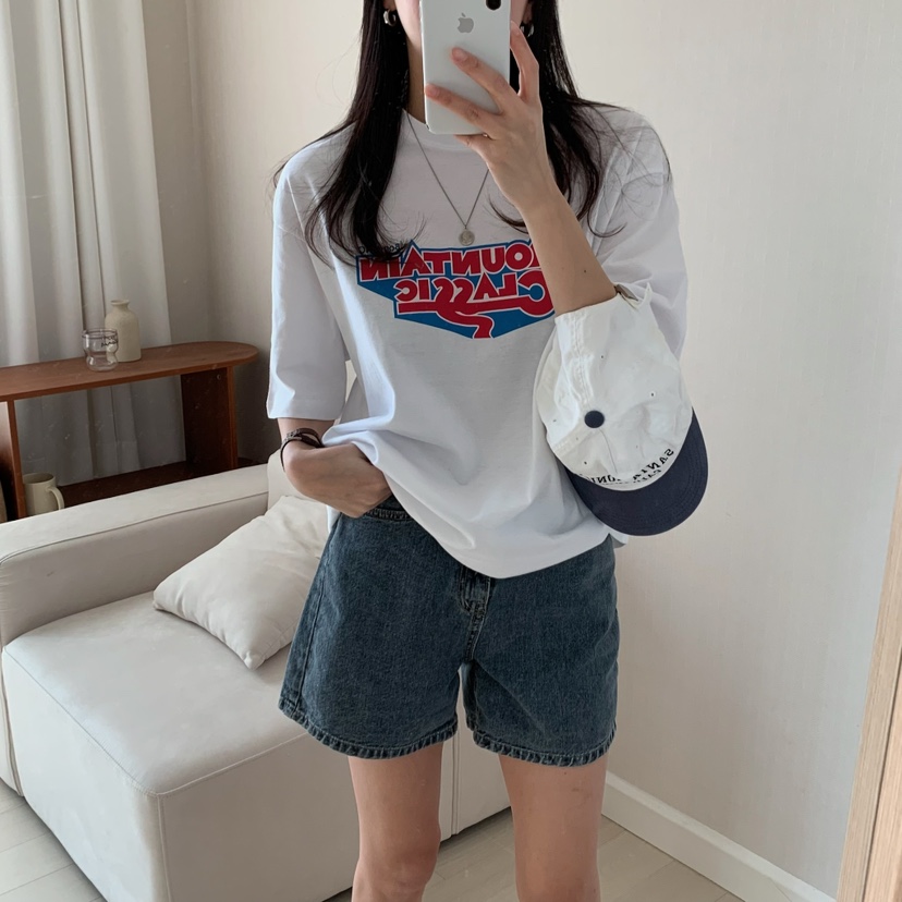 HELLO JINI韓國直郵㊣東大門實拍女裝新品人氣推薦休閑T恤HELLO JINIT恤