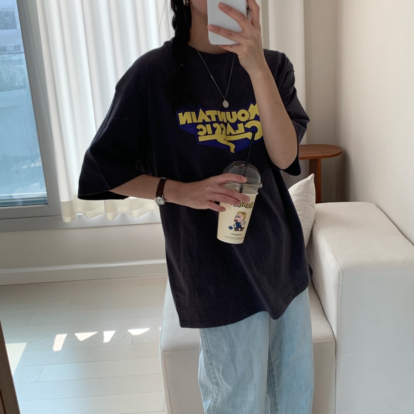 HELLO JINI韓國直郵㊣東大門實拍女裝新品人氣推薦休閑T恤HELLO JINIT恤