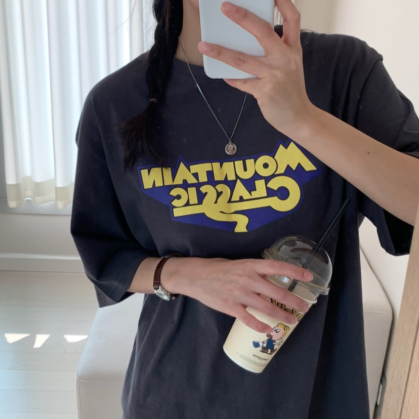HELLO JINI韓國直郵㊣東大門實拍女裝新品人氣推薦休閑T恤HELLO JINIT恤