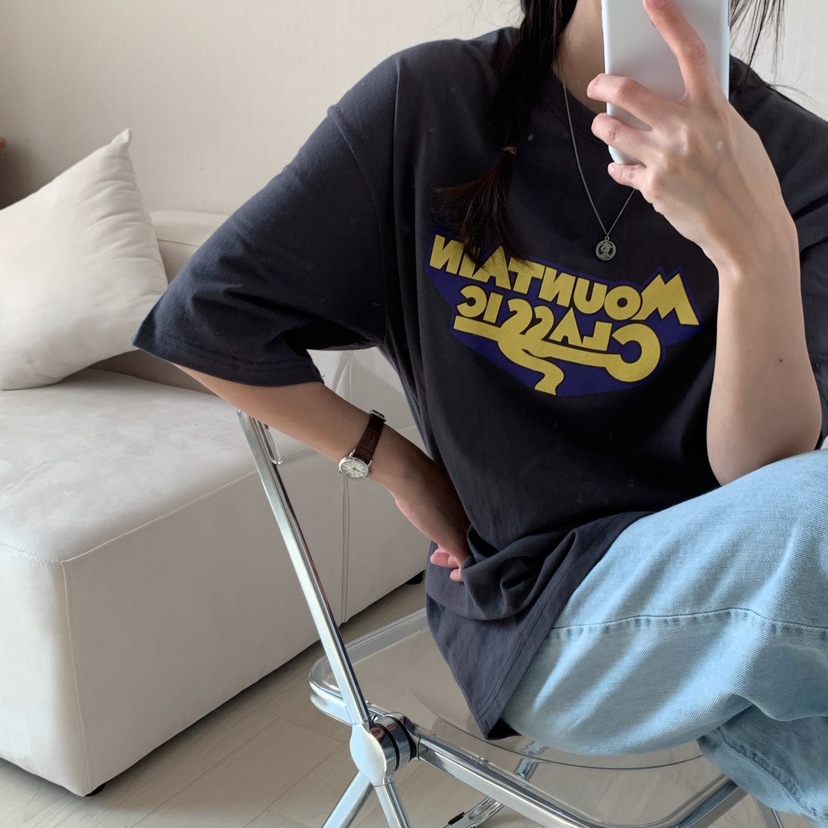 HELLO JINI韓國直郵㊣東大門實拍女裝新品人氣推薦休閑T恤HELLO JINIT恤
