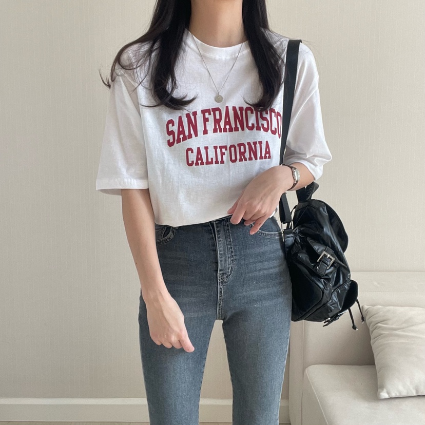 HELLO JINI韓國㊣直郵東大門代購女裝新品人氣休閑時尚T恤HELLO JINIT恤