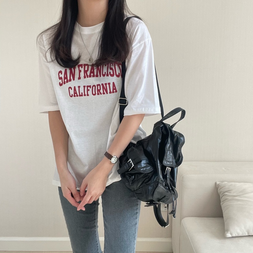 HELLO JINI韓國㊣直郵東大門代購女裝新品人氣休閑時尚T恤HELLO JINIT恤圖色2