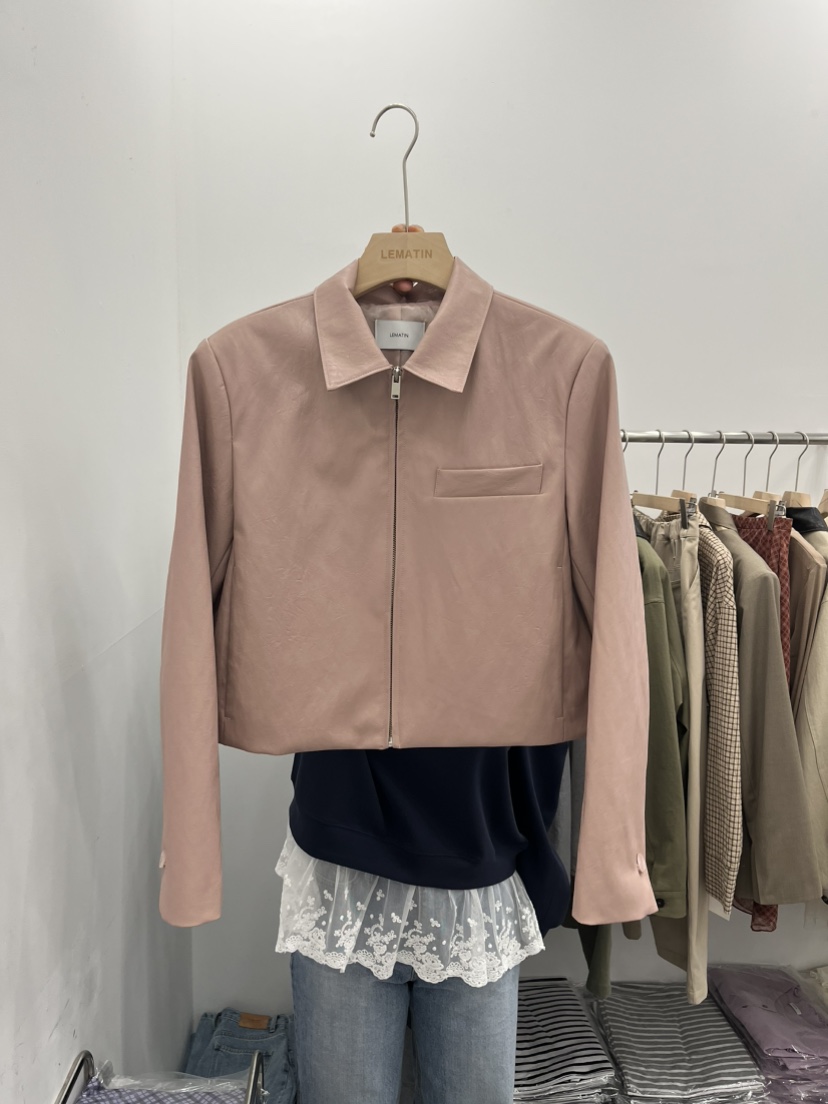 LEMATIN韓國㊣直郵東大門代購女裝新品熱賣休閑25春夏人氣夾克LEMATIN夾克圖色2