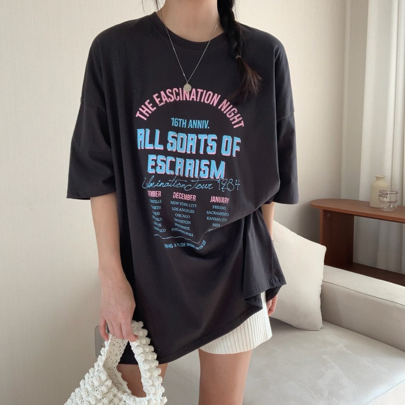 HELLO JINI韓國直郵㊣東大門實拍女裝新款休閑職業時尚T恤HELLO JINIT恤