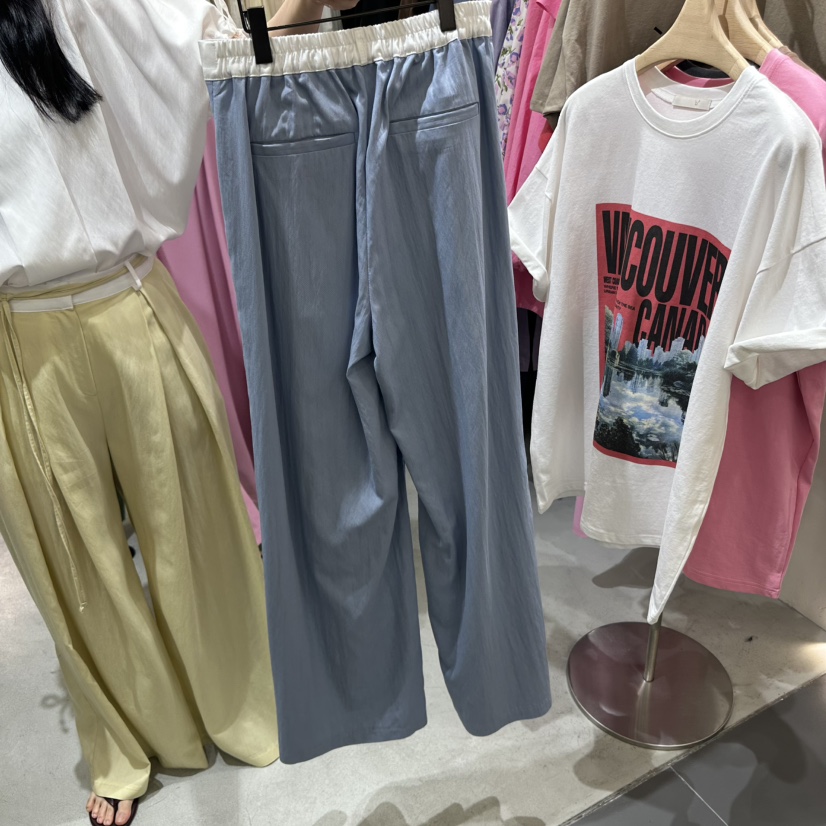 BISHOP韓國㊣直郵東大門代購女裝新款休閑熱賣休閑褲含腰繩b#/BISHOP休閑褲