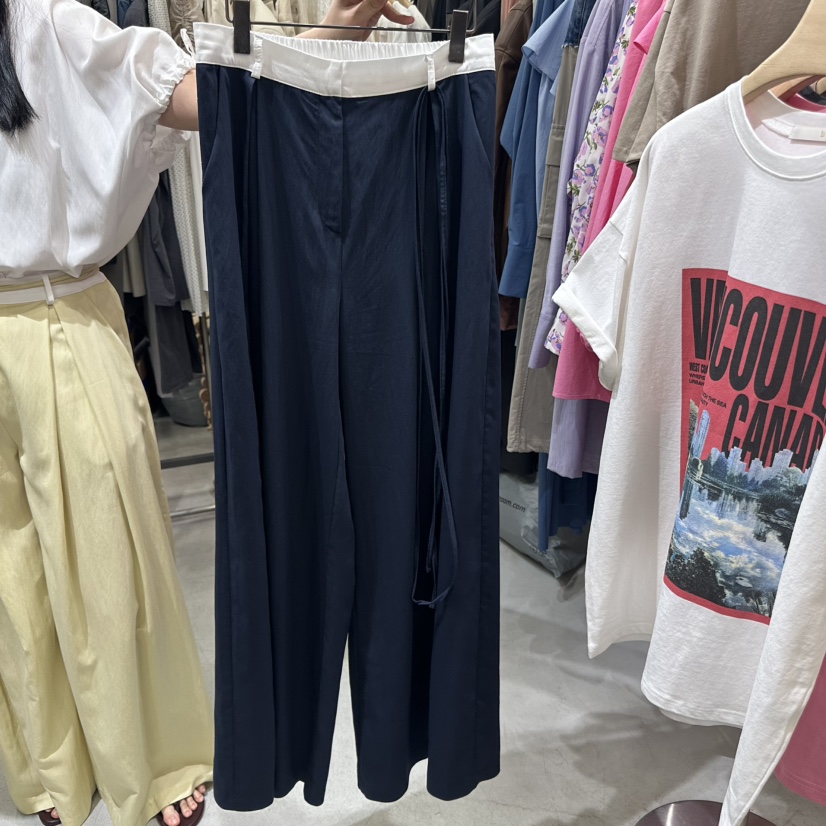 BISHOP韓國㊣直郵東大門代購女裝新款休閑熱賣休閑褲含腰繩b#/BISHOP休閑褲圖色2