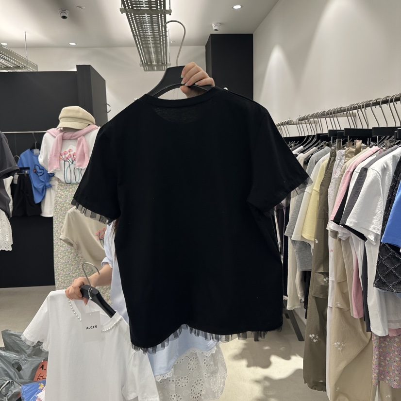 A.CES韓國直郵㊣東大門實拍女裝新款熱賣休閑人氣推薦時尚T恤A.CEST恤
