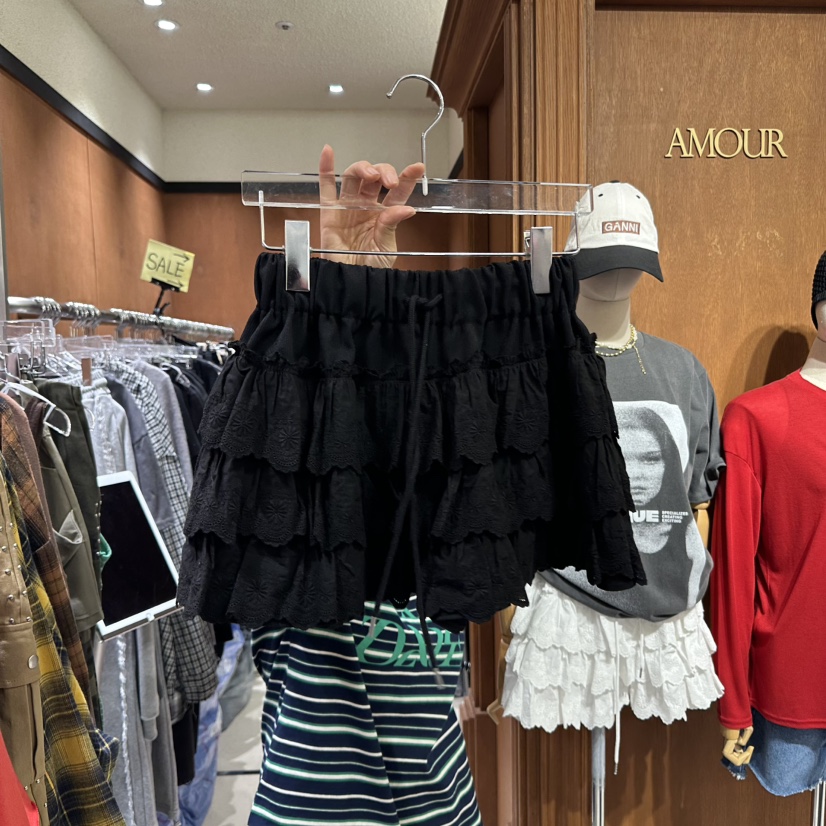 AMOUR韓國直郵㊣女裝新款推薦25春夏時尚人氣熱賣職業裙褲蕾絲AMOUR裙褲圖色2