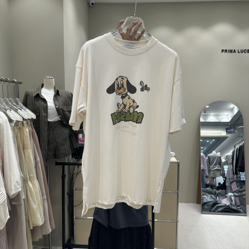 PRIMA LUCE韓國直郵㊣女裝新品時尚熱賣推薦職業人氣T恤含包CHARLOTTET恤圖色2