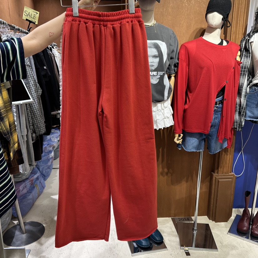 AMOUR韓國㊣直郵東大門代購女裝新款休閑推薦25春夏休閑褲蕾絲AMOUR休閑褲