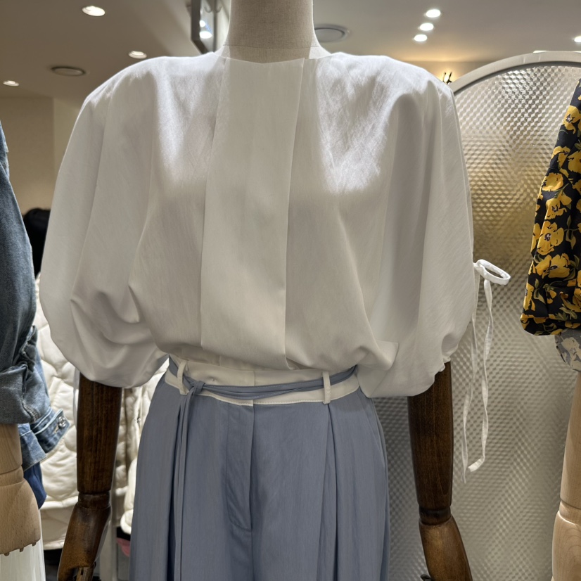 BISHOP韓國㊣直郵東大門代購女裝新品休閑熱賣時尚職業25春夏T恤b#/BISHOPT恤圖色4