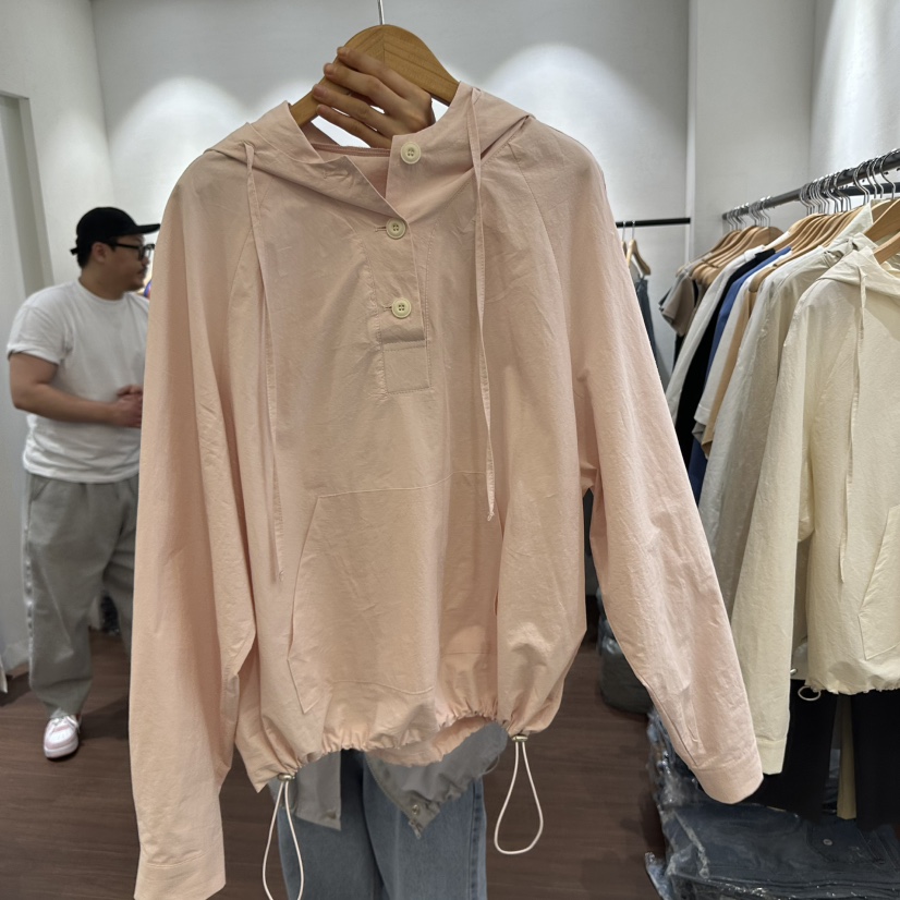 EPIC-S韓國直郵㊣女裝新品職業人氣休閑熱賣25春夏衛衣連帽EPIC-S衛衣圖色2