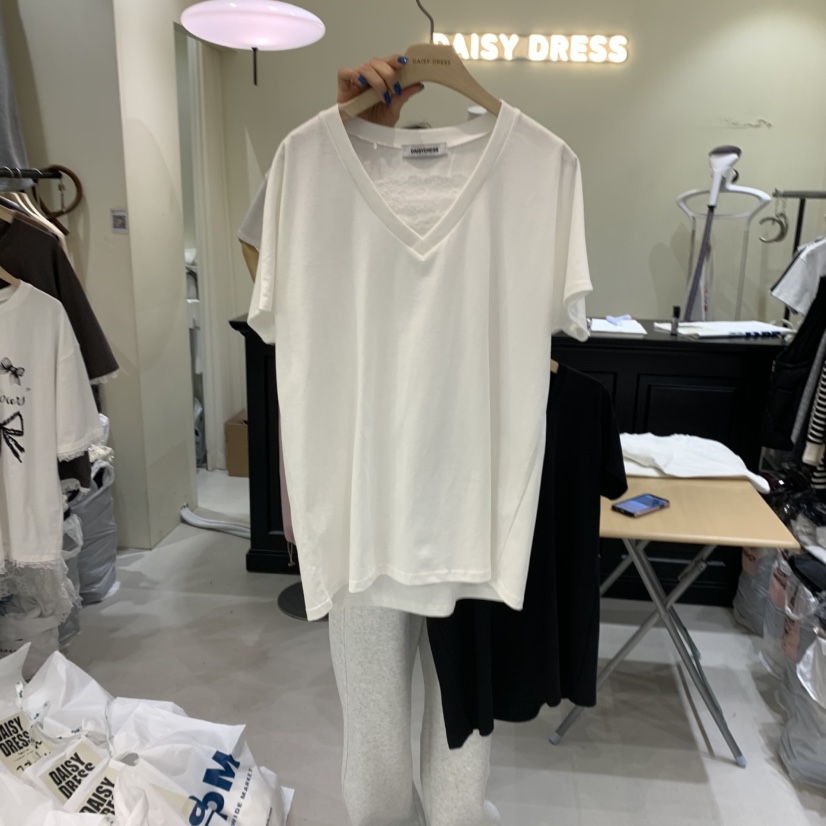 DAISY DRESS韓國直郵㊣東大門實拍女裝新款25春夏時尚休閑T恤DAISY DRESST恤圖色2