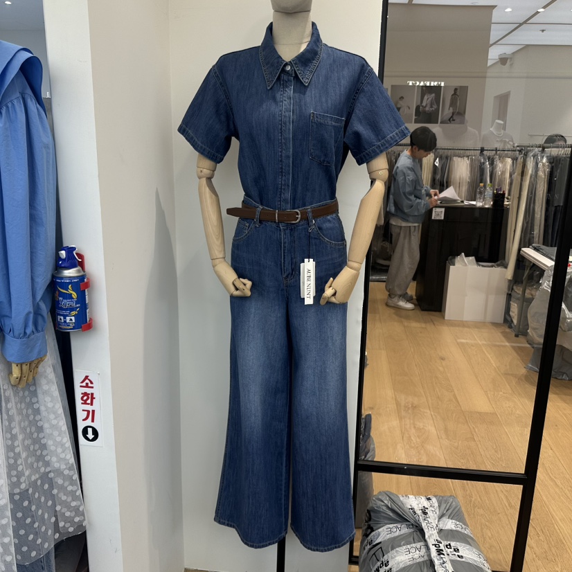 aube nunt直郵韓國代購㊣女裝新品推薦休閑25春夏人氣牛仔褲aube nunt牛仔褲