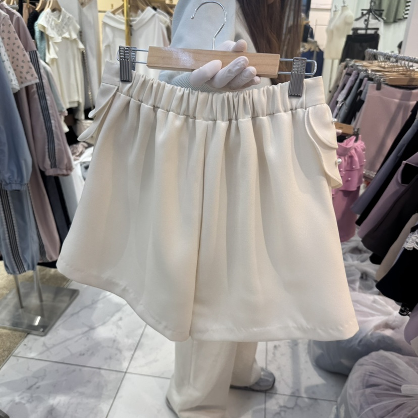PAPA韓國㊣直郵東大門代購女裝新品時尚休閑職業裙褲可愛的PAPA裙褲