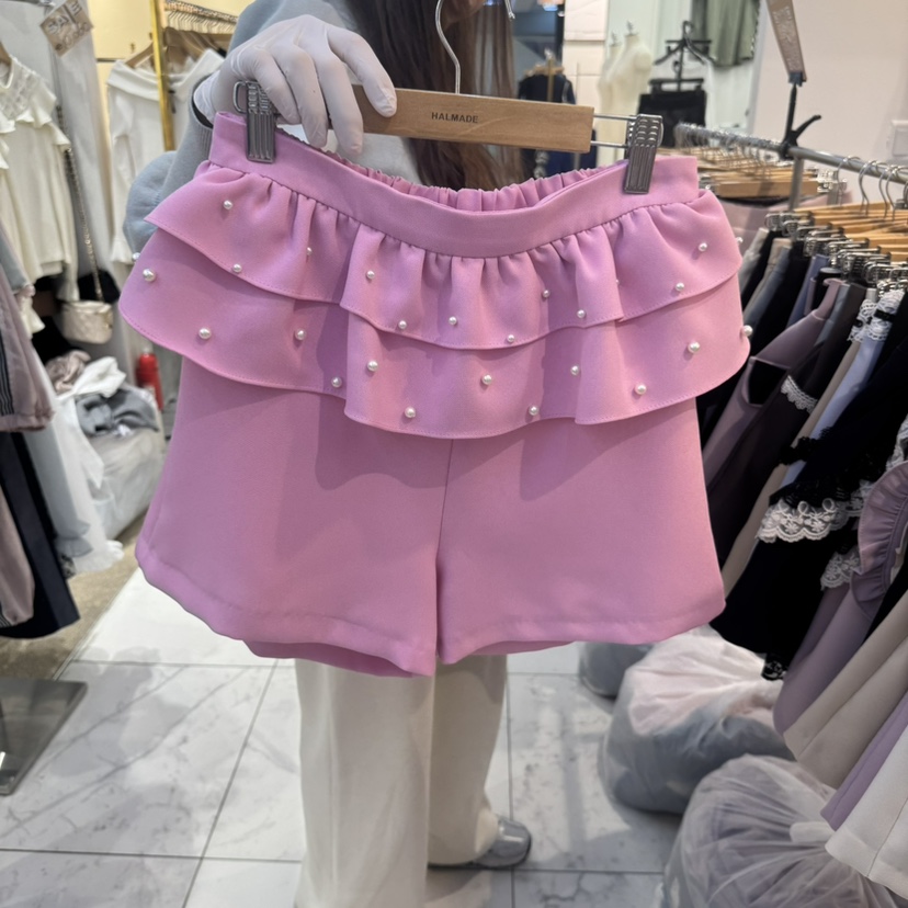 PAPA韓國㊣直郵東大門代購女裝新品時尚休閑職業裙褲可愛的PAPA裙褲圖色2