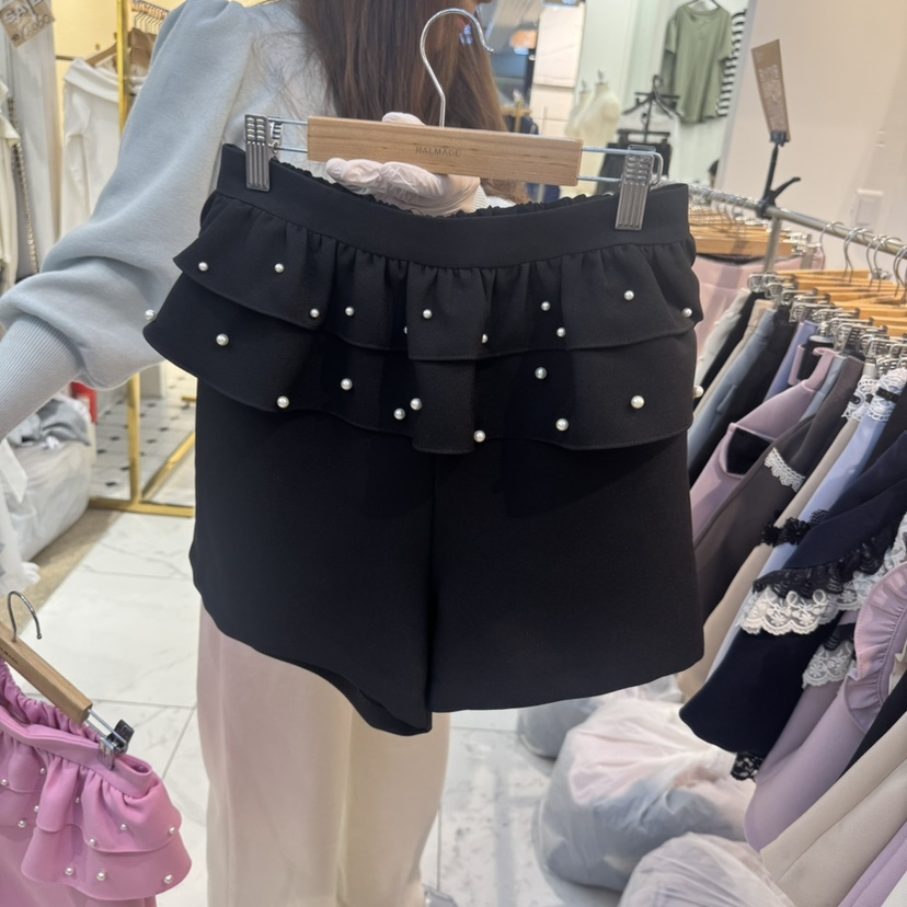 PAPA韓國㊣直郵東大門代購女裝新品時尚休閑職業裙褲可愛的PAPA裙褲圖色3