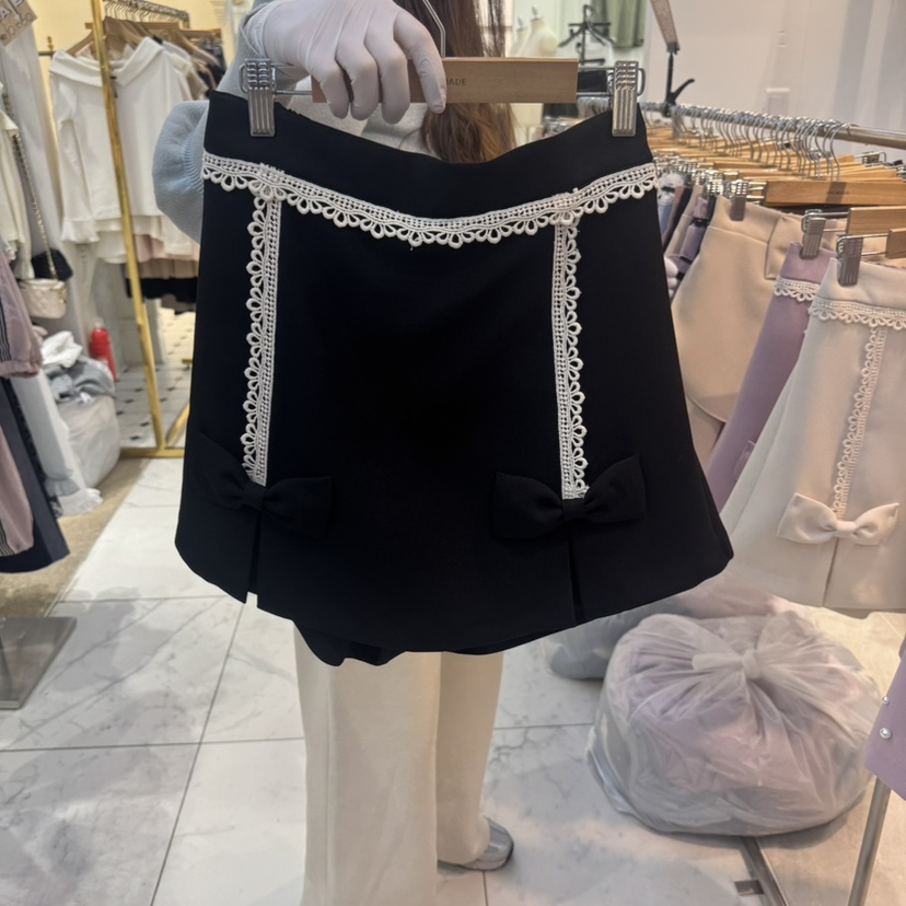 PAPA直郵韓國代購㊣女裝新品職業熱賣25春夏時尚休閑人氣裙褲PAPA裙褲圖色3