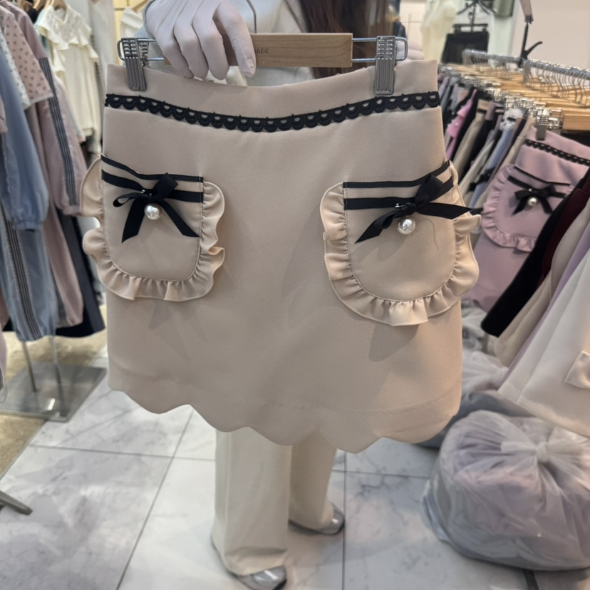 PAPA直郵韓國代購㊣女裝新品25春夏休閑職業時尚推薦人氣裙褲PAPA裙褲