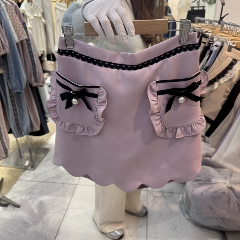 PAPA直郵韓國代購㊣女裝新品25春夏休閑職業時尚推薦人氣裙褲PAPA裙褲圖色2