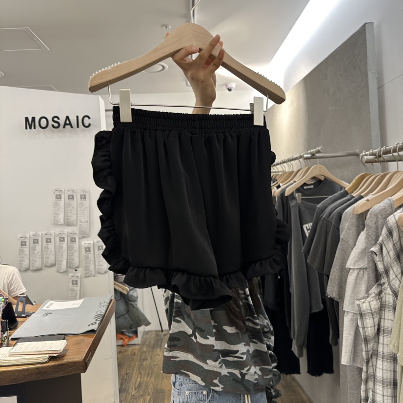 MOSAIC韓國直郵㊣東大門實拍女裝新品職業人氣25春夏短褲柔軟MOSAIC短褲