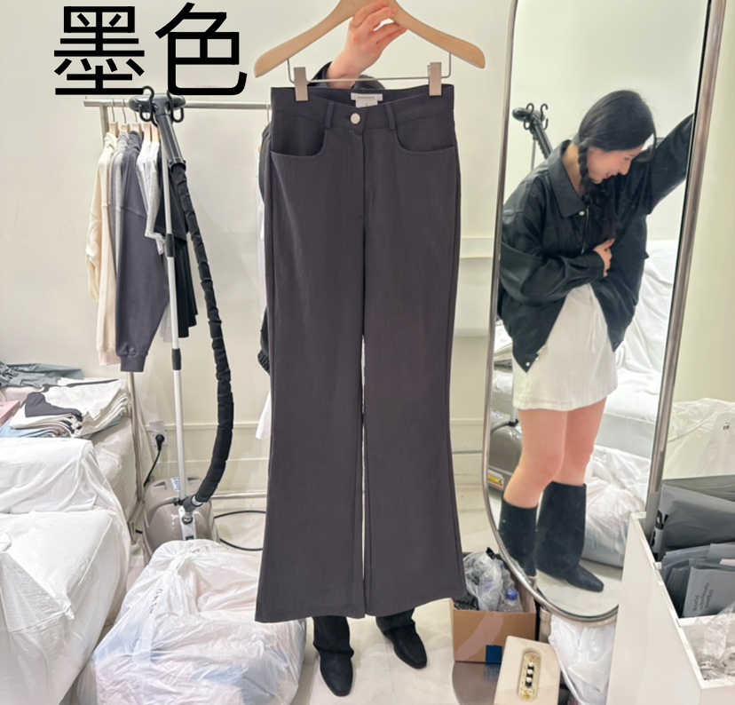 AVECNOUS韓國直郵㊣女裝新品推薦時尚休閑職業人氣25春夏休閑褲AVECNOUS休閑褲圖色3