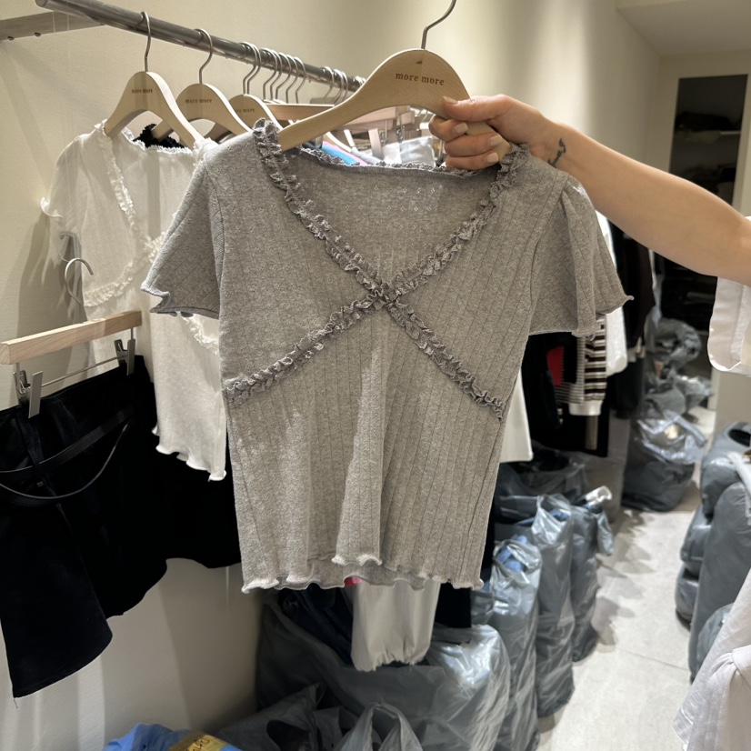 MOREMORE韓國直郵女士新品熱賣職業休閑推薦真品25春夏人氣T恤more moreT恤圖色4