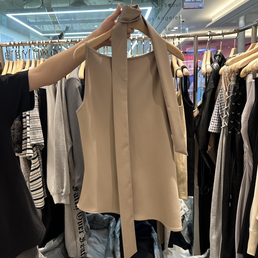 HONG.U東大門代購女士新品休閑職業推薦人氣25春夏吊帶背心HONG.U吊帶/背心