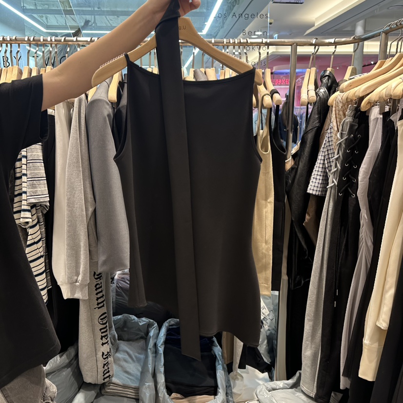 HONG.U東大門代購女士新品休閑職業推薦人氣25春夏吊帶背心HONG.U吊帶/背心圖色3