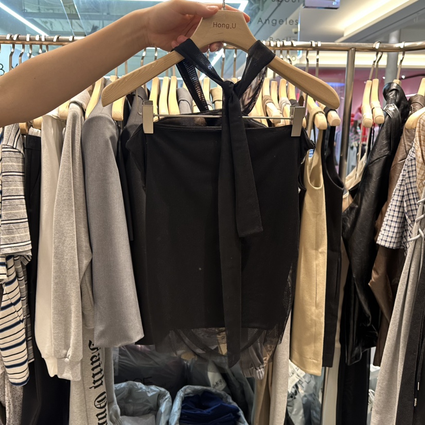 HONG.U韓國代購女士新款真品職業人氣25春夏熱賣休閑吊帶背心HONG.U吊帶/背心圖色2