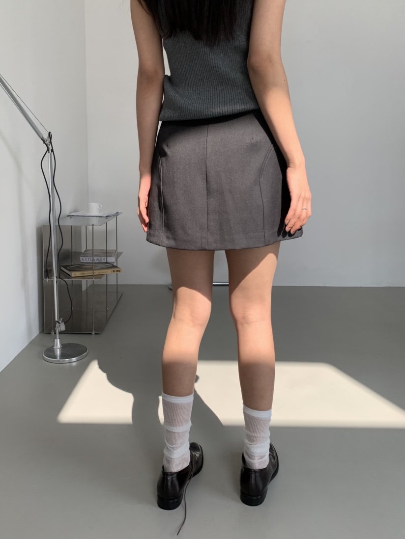 MURMUR韓國直郵女士新款職業熱賣人氣25春夏真品休閑短裙腰帶MURMUR短裙