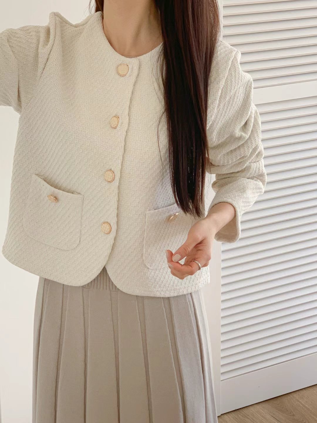 J.BLANG韓國直郵㊣東大門實拍女裝新品休閑25春夏時尚夾克J.BLANG夾克